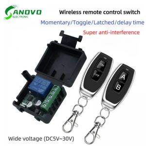 1 Channel 12V Wireless Learning Code Remote Control Relay Switch Transmitter and Receiver